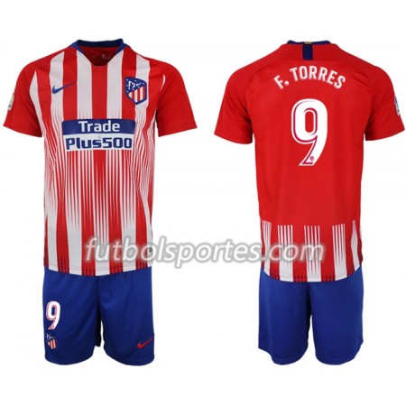 Camisetas Atlético Madrid F.TORRES 9 Niño Primera Equipacion 2018/2019
